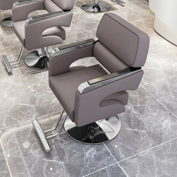 Косметическое Парикмахерское кресло для макияжа, педикюра, вращающееся Парикмахерское кресло для маникюра, Парикмахерское кресло для шампуня для ресниц Cadeira Ergonomica Салонная мебель