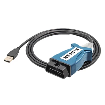 Автомобильный диагностический кабель KDCAN, диагностический интерфейс, USB-кабель, USB-интерфейс, линия диагностики автомобиля
