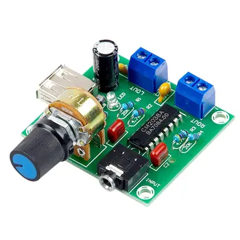 Плата мини-усилителя мощности 5 Вт + 5 Вт HiFi Двухканальный PM CM2038 5 В USB-усилитель мощности звука