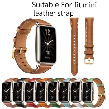Сменный ремешок для часов из искусственной кожи, браслет для умных часов, 16 мм, водонепроницаемый и защищенный от пота ремешок для часов Fit Mini