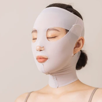 3D Многоразовая Дышащая Косметическая женская Повязка против морщин для похудения, V-образная Подтяжка лица, маска для сна