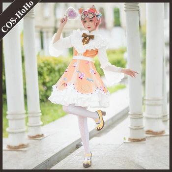 COS-HoHo Anime Identity V Трейси Резник Игровой Костюм Candy Girl Платье в стиле Лолиты Милая Униформа Косплей Костюм На Хэллоуин