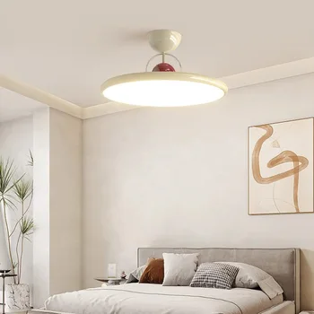 Потолочный светильник Nordic LED Кремовый Железный Летающая Тарелка Лампы для гостиной спальни кабинета Прихожей Декоративные светильники в помещении